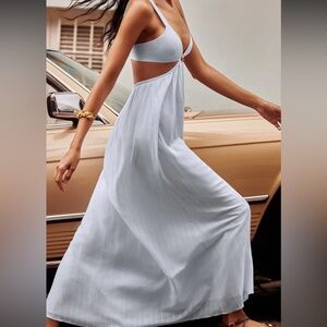 NWT baby blue Alissa dress Vix by Paula Hermanny xs